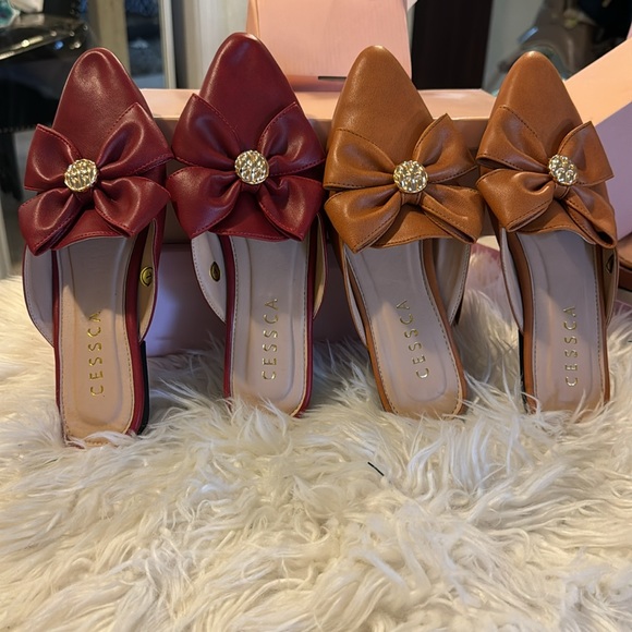 FLAT MULES ,SQUARE TOE FLAT MULES SIZE 7 - Picture 4 of 4